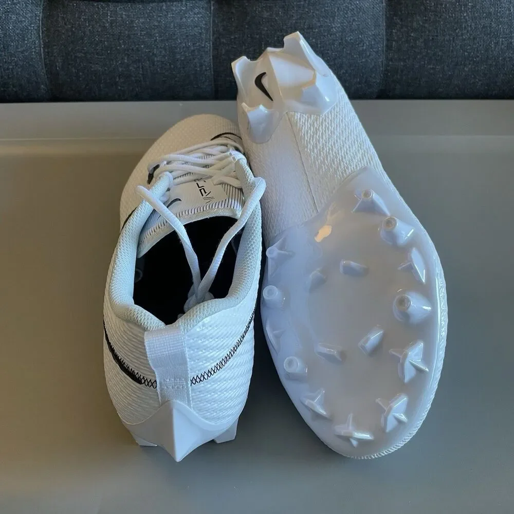 14 W Men - Nike Vapor Edge Speed 360 2 Carbon FF PE White Black Football Cleats